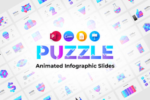 Animated Puzzle Infographic Slides, a Presentation Template by Abert