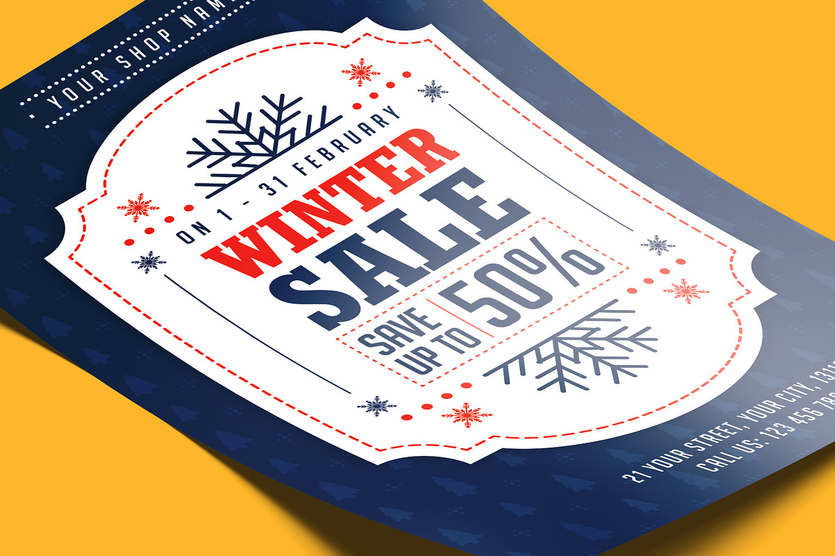 Winter Sale Flyer, a Flyer Template by Rafoz (Photo 6 of 12)