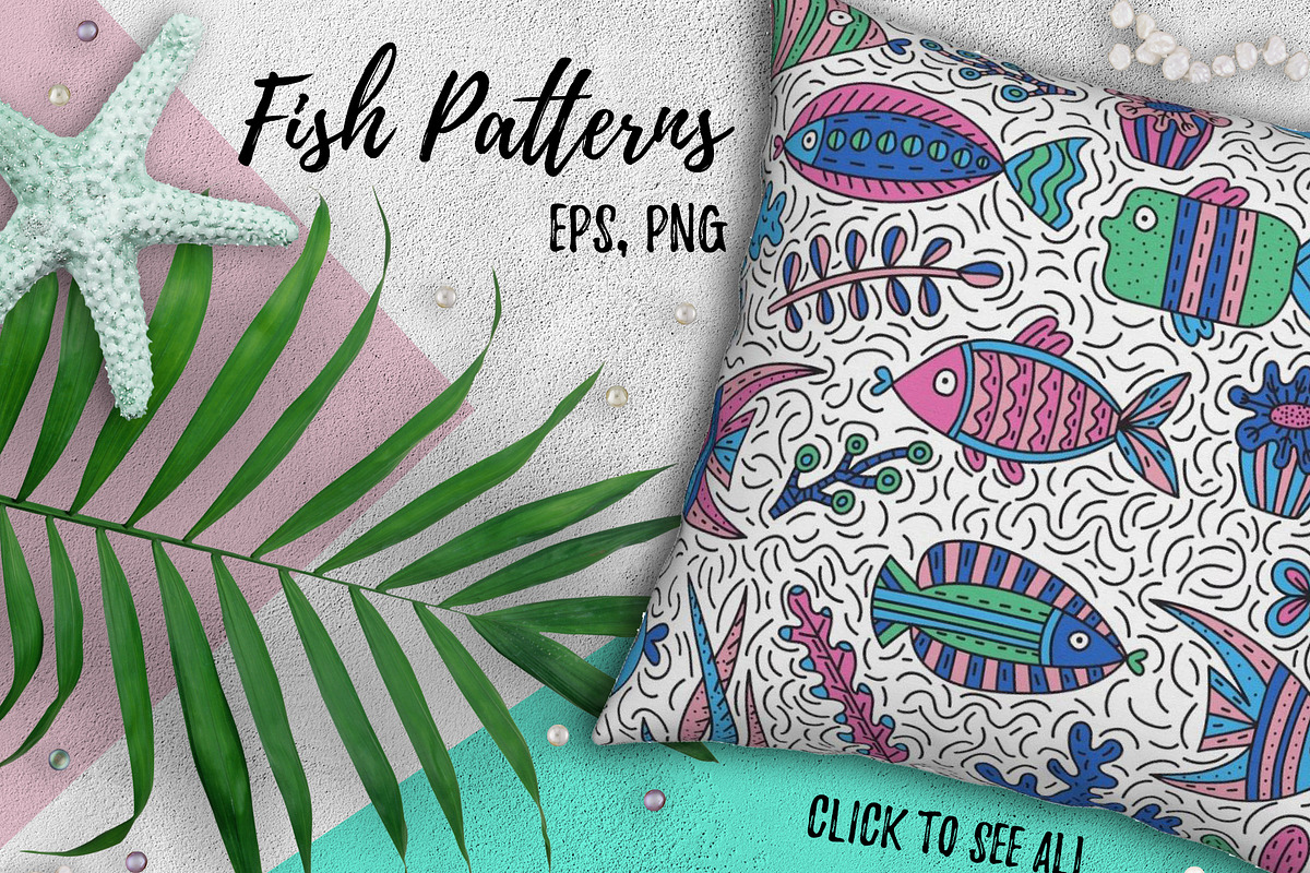 Marine Life, a Pattern Graphic by Pippi Draws (Photo 2 of 9)