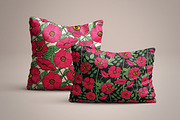Dog-roses set and seamless pattern, a Decorative Illustration by Good Studio (Thumbnail 9 of 9)