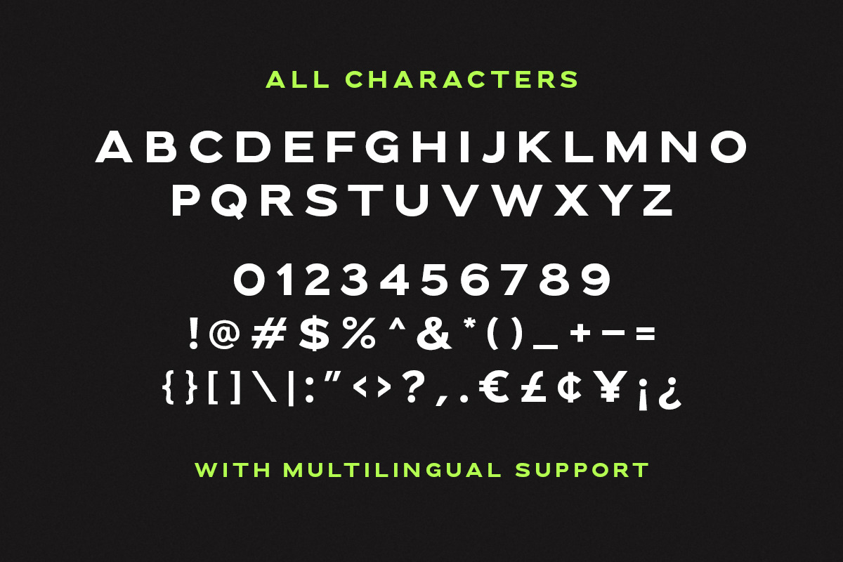 Downey - Powerful Wide Sans, a Sans Serif Font by Sarid Ezra (Photo 9 of 9)