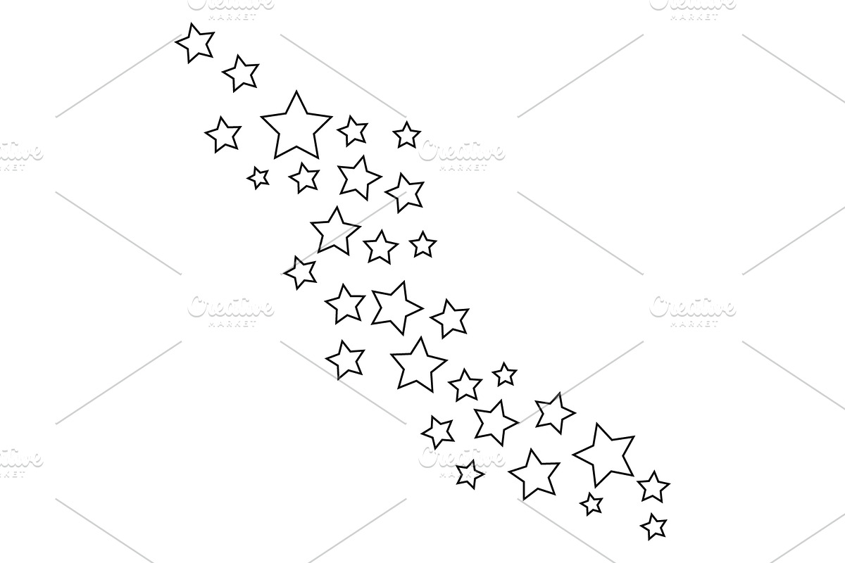 A wave of stars, an Illustration by Mark1987
