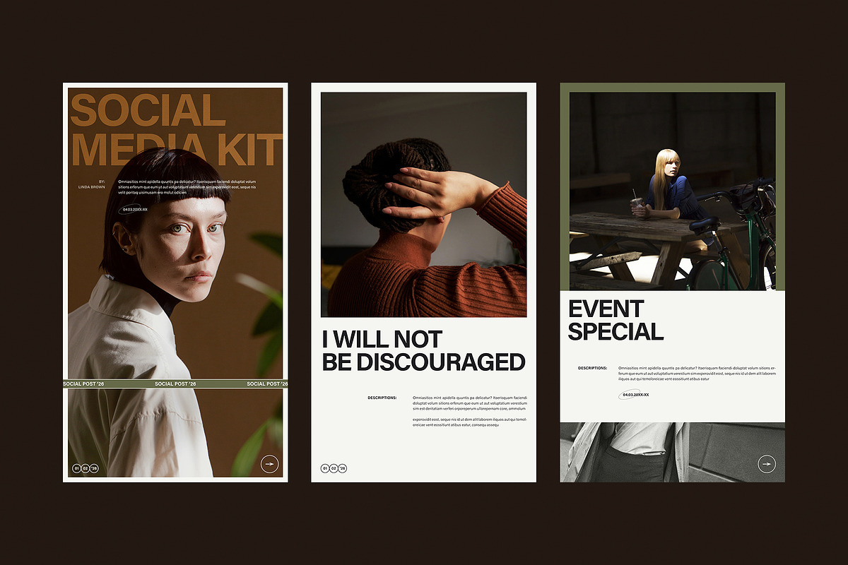 Social Media Kit Stories Template, a Social Media Template by E-Type (Photo 2 of 6)