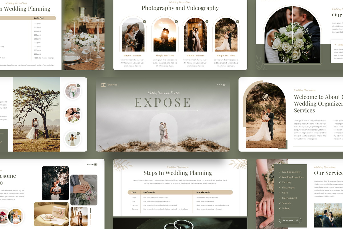 Expose - Wedding PowerPoint, a Presentation Template by YossyOneStd (Photo 1 of 6)