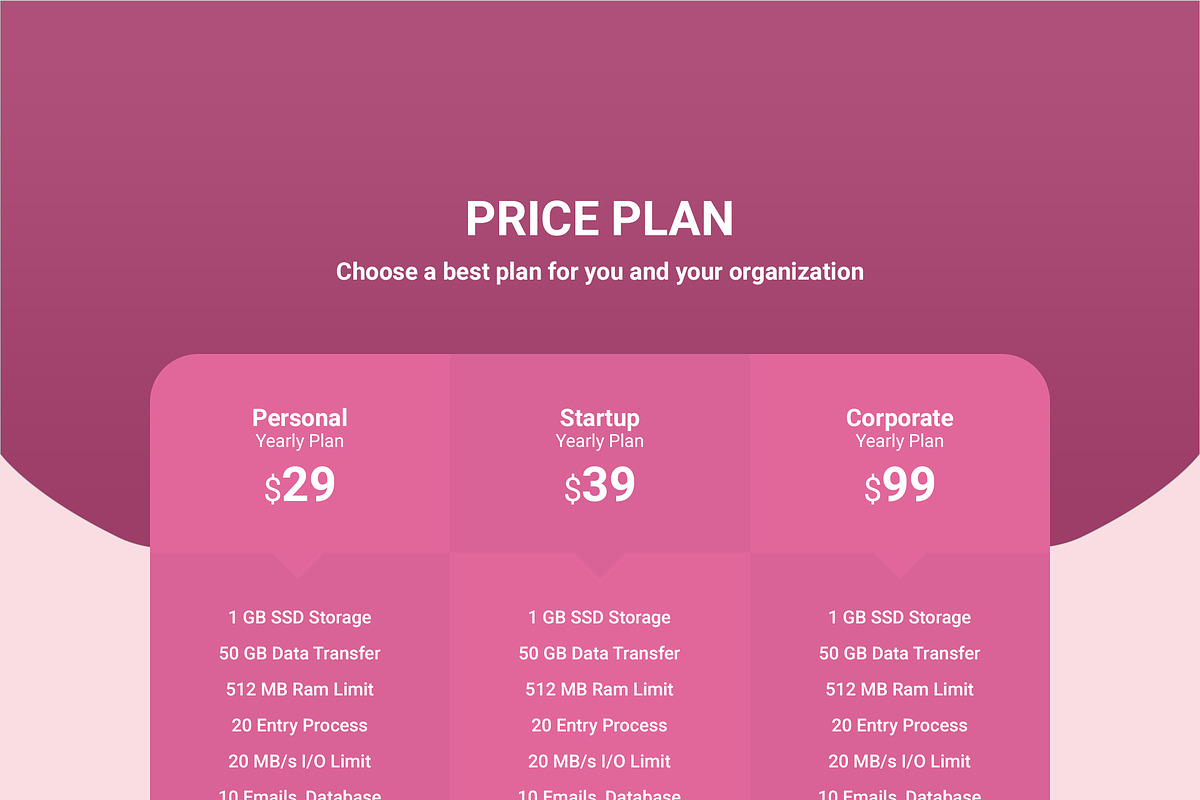 39 Mega Price Tables Bundle, an UI Kit Template by Smashing_Studio (Photo 13 of 40)