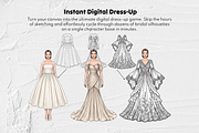 230 Wedding Dress Stamp Brushes, a Brush Add-On by Selentaori Studio (Thumbnail 10 of 12)