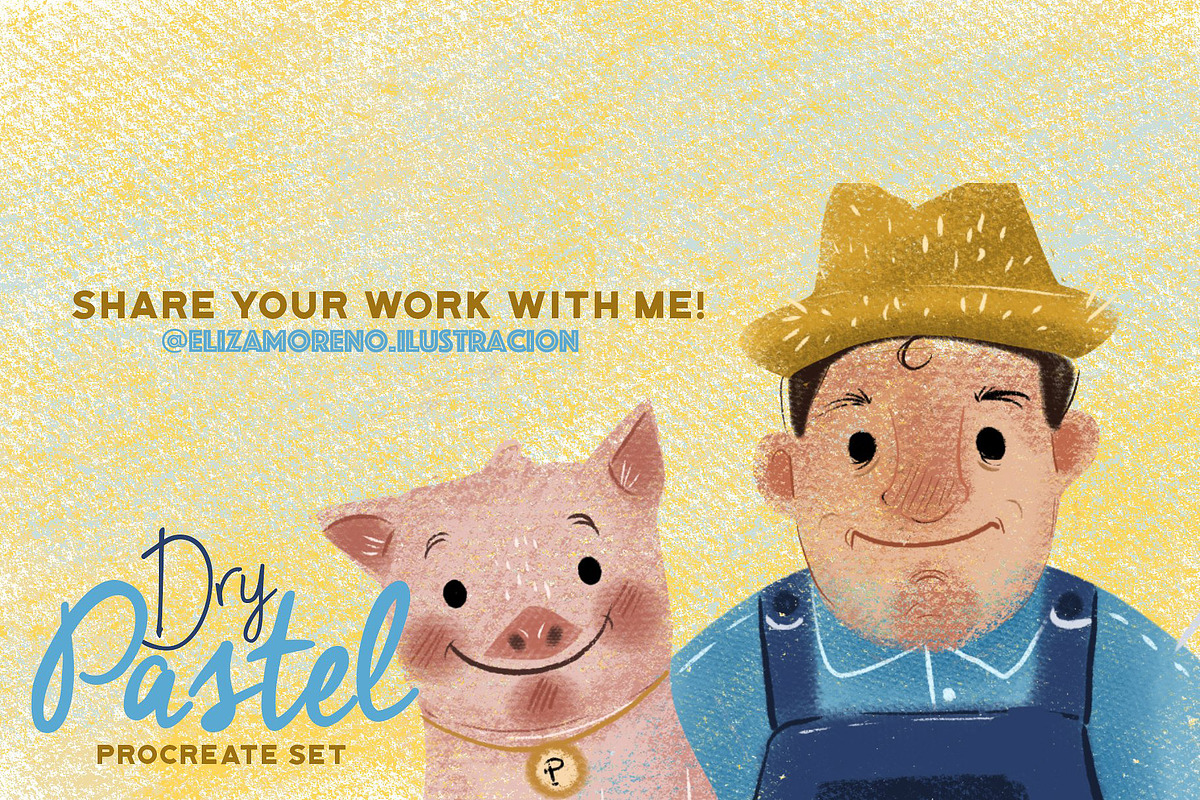 Dry Pastel Procreate Set preview 4