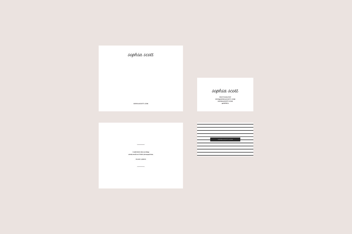 Sophia Business Card Templates, a Business Card Template by studiolmh (Photo 2 of 4)