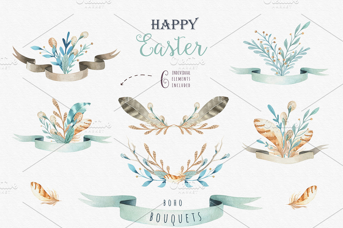 Happy easter with bunnies I, an Animal Illustration by Peace ART (Photo 4 of 6)