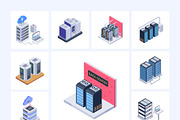 Data Center Isometric Icons, an Emoji Icon by Vectors Market (Thumbnail 9 of 9)