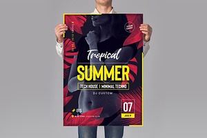 Tropical Party Flyer Template