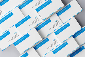 Simple Corporate Business Card, a Print Template by felicidads