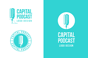 Podcast & Recording Logo Template, a Branding & Logo Template by MerdeneDesignStudio (Thumbnail 1 of 7)