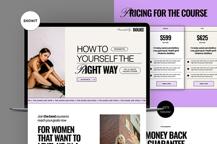Course Sales Page Template | Showit, a Websites & App Template by Superhero Design Co.