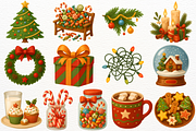 Christmas Santa Cat Clipart Kitten, an Animal Illustration by SugarCloudStudioArt (Thumbnail 4 of 7)