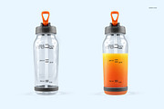 Flip Top Clear Water Bottle Mockup, a Product Mockup by creatsy4 (Thumbnail 5 of 13)