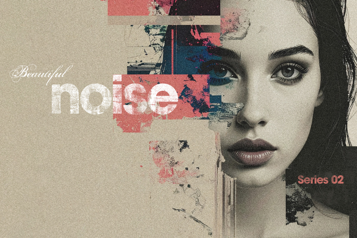Beautiful Noise 2 Abstract Collages, a Texture Illustration by Offset (Photo 1 of 21)
