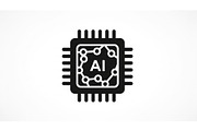 AI Processor Chip Icon Set, a Graphic by hafijul (Thumbnail 3 of 12)
