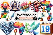 Minimalist Juneteenth Clipart, an Illustration by Black Bird Studio (Thumbnail 1 of 6)