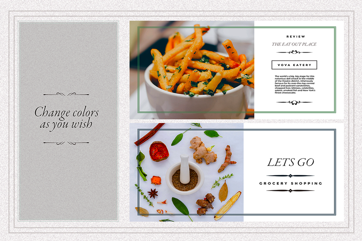FOODIE facebook posts pack, a Social Media Template by Vova (Photo 5 of 6)