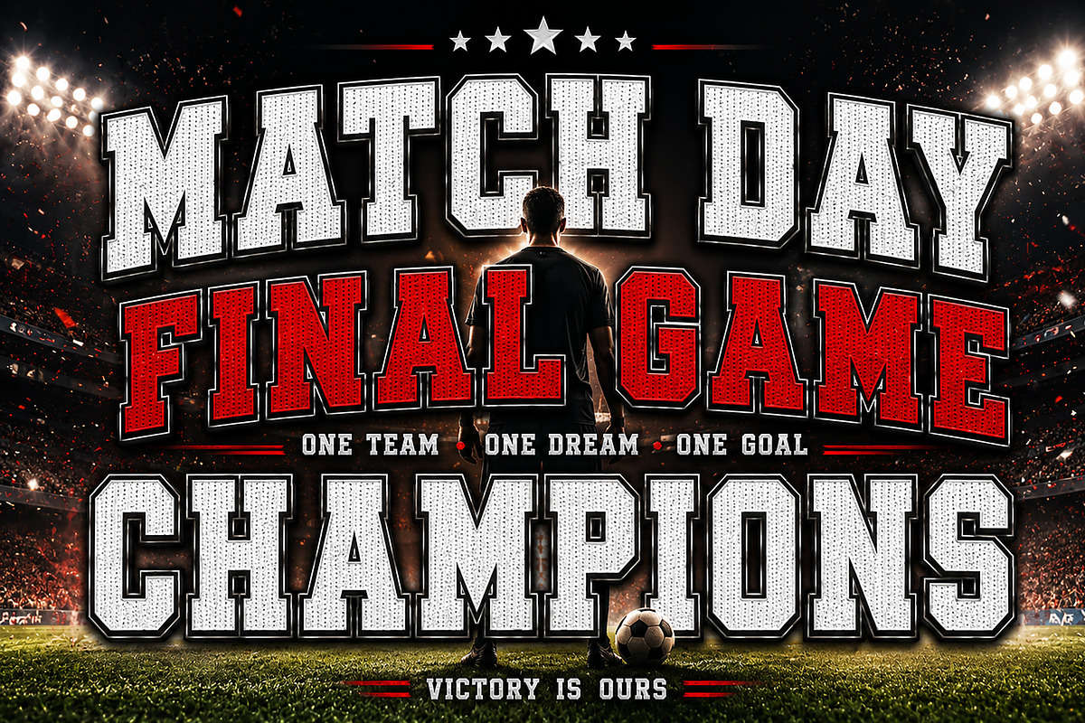 Soccer Football Jersey, a Slab Serif Font by Wow Magic (Photo 5 of 5)