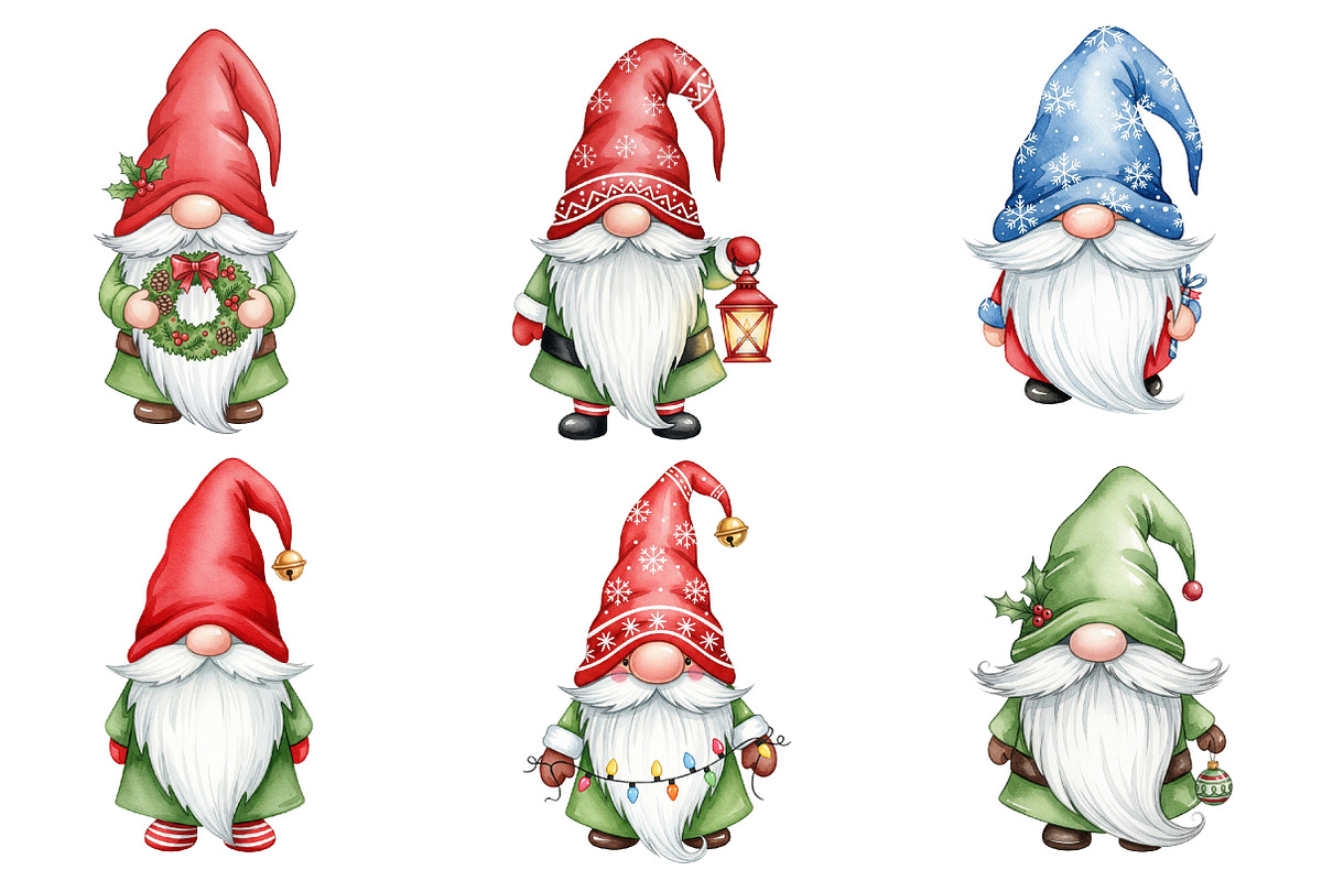 Cute Christmas Gnome Sublimation, an Illustration by Design Market (Photo 2 of 3)