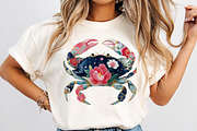 Preppy Summer Crab PNG Clipart, a Seasonal Illustration by Dream Creation (Thumbnail 5 of 8)