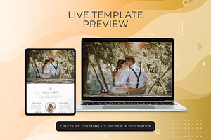 Wedding Invitation Website Template