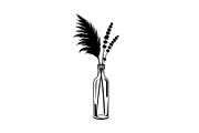Pampas Grass Bottle Vase Bundle, an Illustration by Gaye Art (Thumbnail 10 of 31)