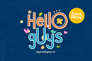Hello Guys Layered Font, a Sans Serif Font by khurasan (Thumbnail 1 of 7)