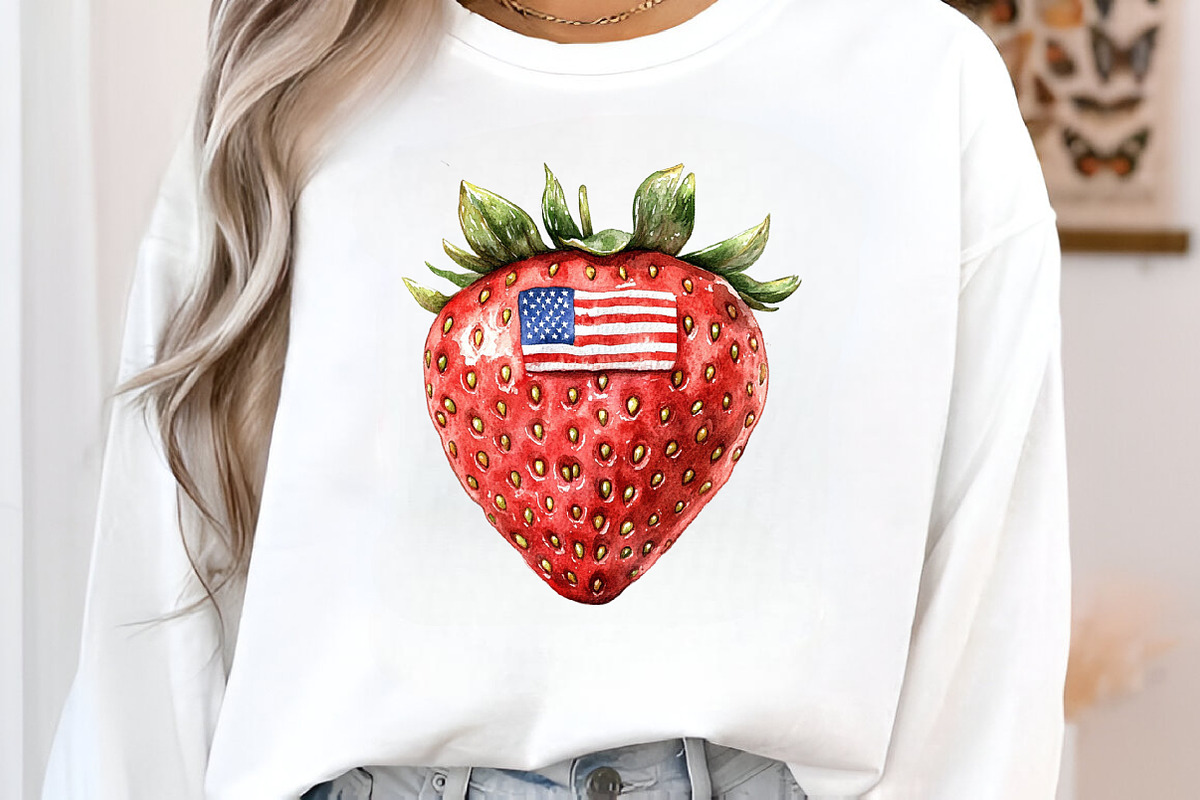 Independence Day Strawberry PNG, an Illustration by SinaCreation (Photo 7 of 10)