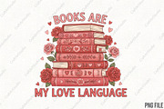 Books Are My Love Language Valentine, an Illustration by CraftArtStudio (Thumbnail 1 of 4)