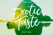 New! ExoticTaste Script Font, a Script Font by Yasir Ekinci (Thumbnail 1 of 7)