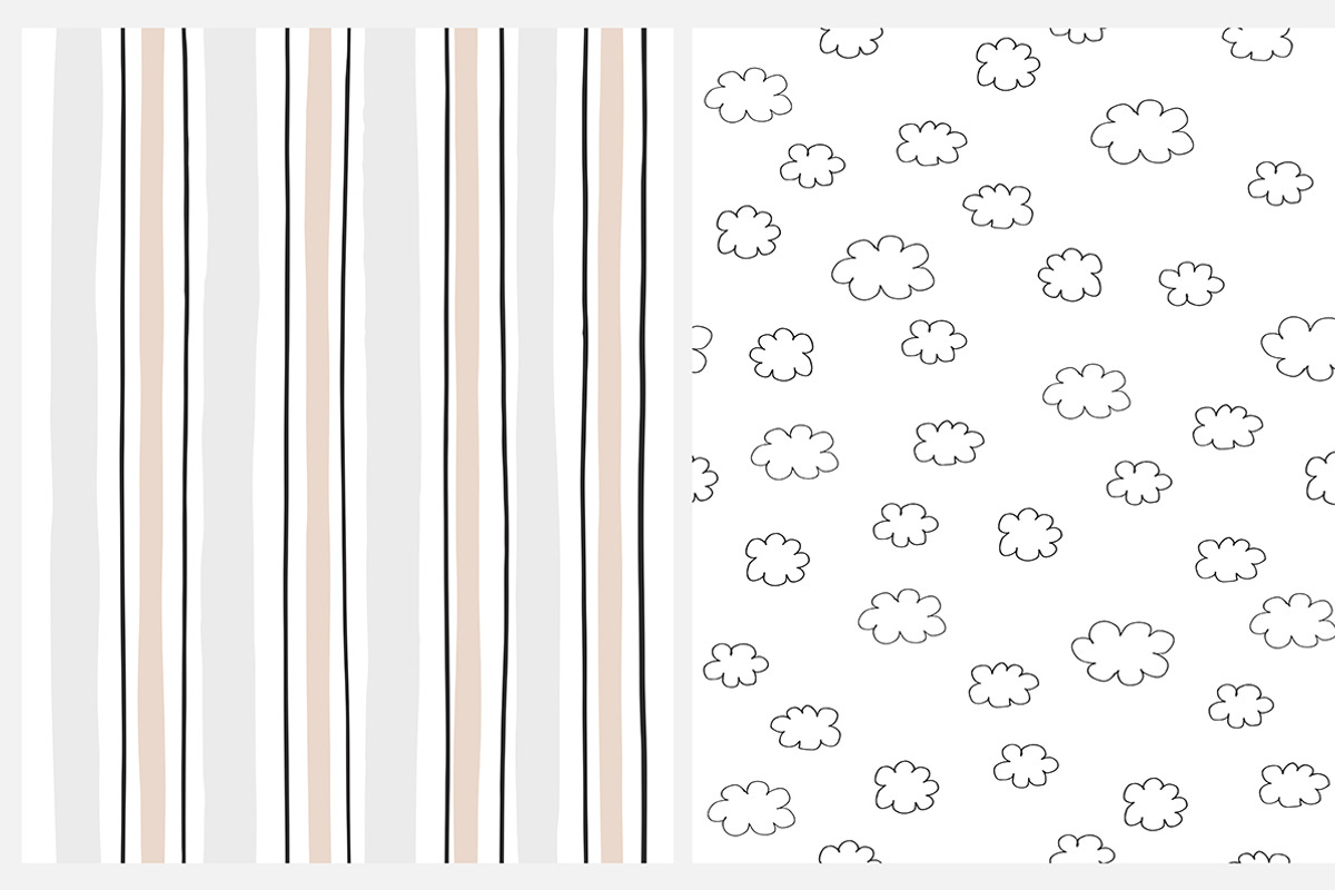 baby shower cards & seamless pattern, a Seasonal Illustration by Pokraky (Photo 4 of 6)