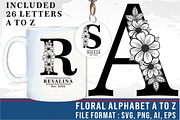 Floral Alphabet Letter SVG Bundle, a Graphic by D2PUTRI (Thumbnail 13 of 15)
