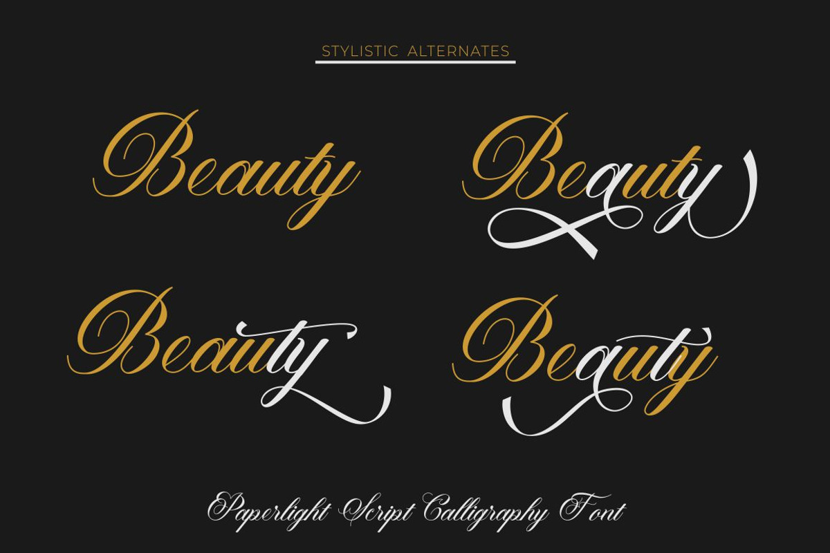Paperlight Script - Calligraphy Font, a Script Font by PutraCetol Studio (Photo 2 of 11)