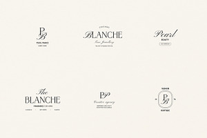 Blanche Logo Kit Logos Ai Eps Psd