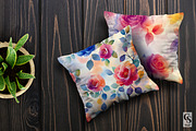 Watercolor Rose Flowers Patterns, a Pattern Graphic by Creative Store (Thumbnail 5 of 5)