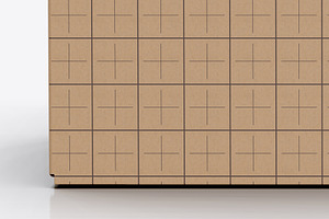 Kraft Paper Box Front View Mockup