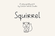Squirrel Quirky Font, a Handwritten Font by Sofia Skoog (Thumbnail 1 of 10)
