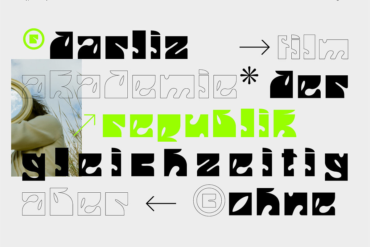DARLIZ | Display Font, a Serif Font by Vermeulen Design Studio (Photo 2 of 6)