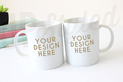 F193 Two Mugs Styled Mock Up, a Cups & Container Mockup by UpStyled (Thumbnail 1 of 3)