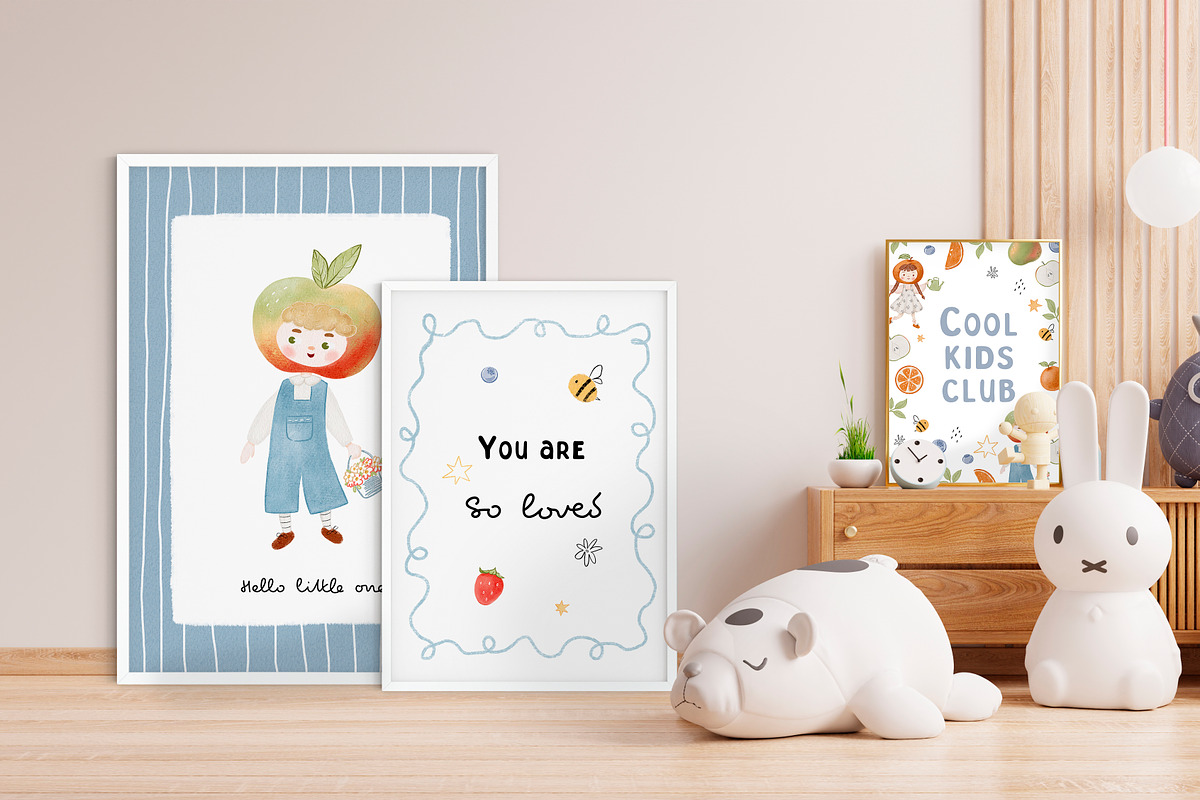 Fruit friends, watercolor collection, an Illustration by AfonshinaArt (Photo 3 of 16)