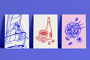 Dolce Vita, summer set + backgrounds, a Decorative Illustration by Good Studio (Thumbnail 24 of 28)