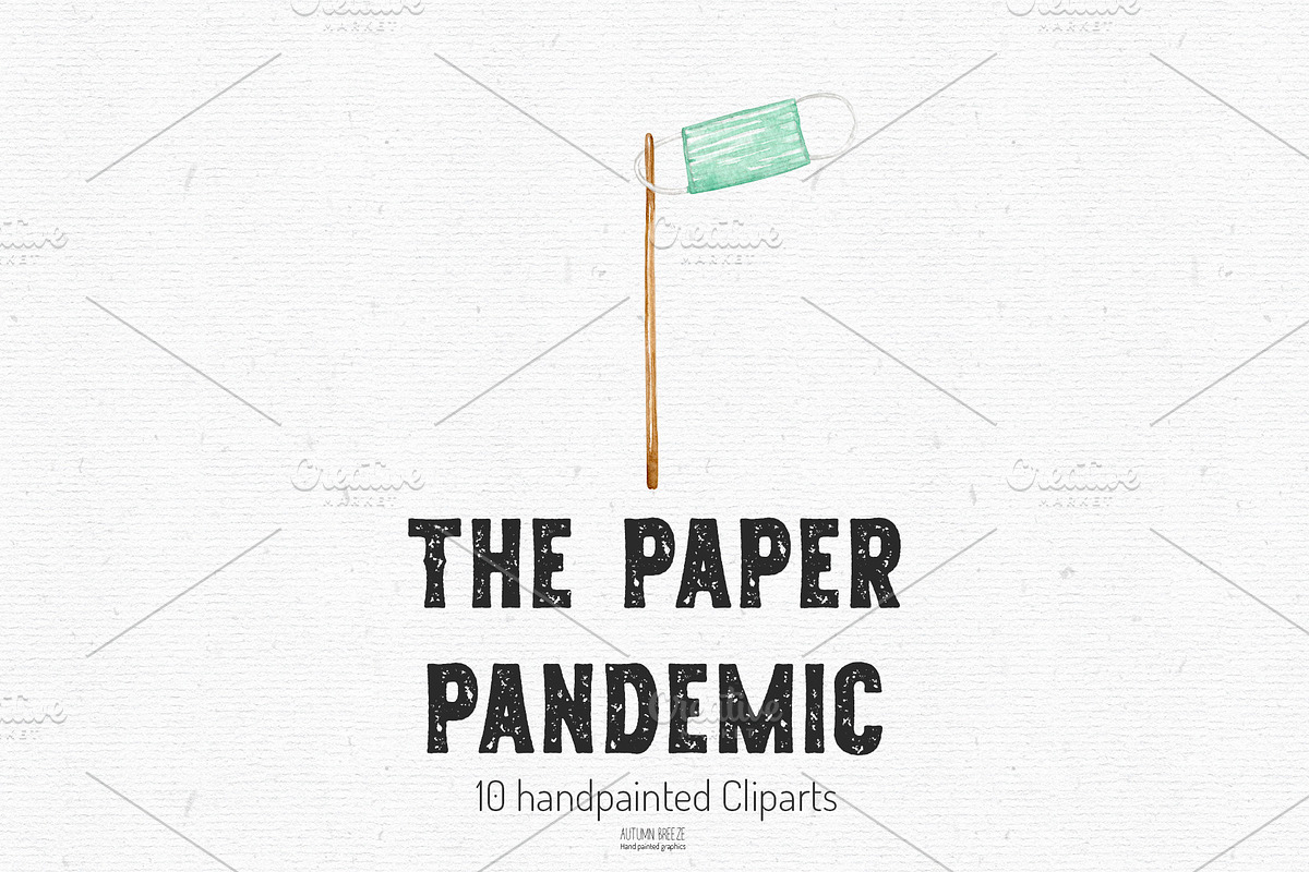 The Paper Pandemic Clipart, an Object Illustration by Autumn Breeze (Photo 3 of 4)