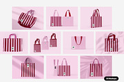 Tote Bag Mockup Set, a Packaging Mockup by Mego-studio (Thumbnail 2 of 7)