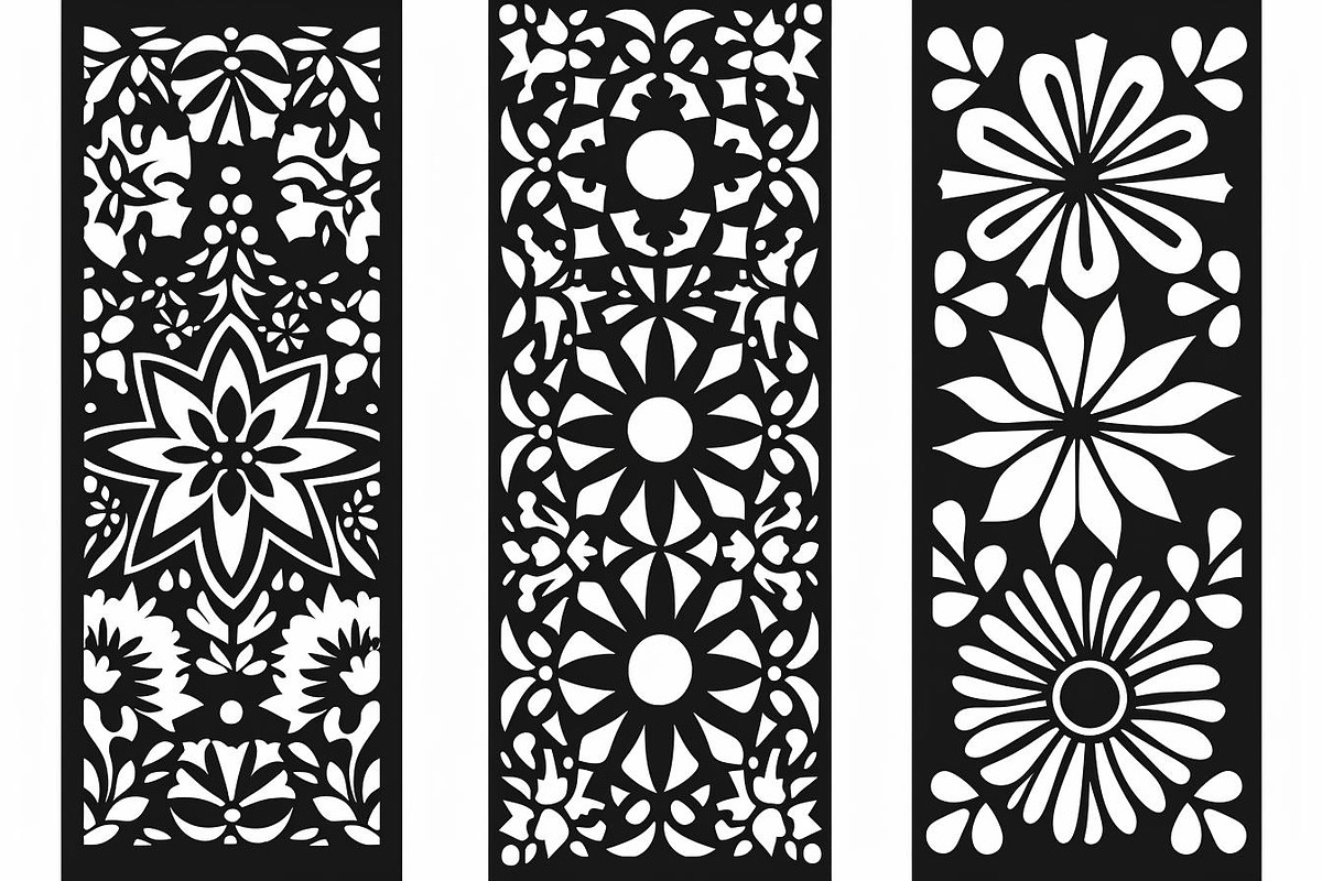 Elegant Floral Laser Cut Panel Bundl, an Object Graphic by BIPLOB EXPERT (Photo 6 of 7)