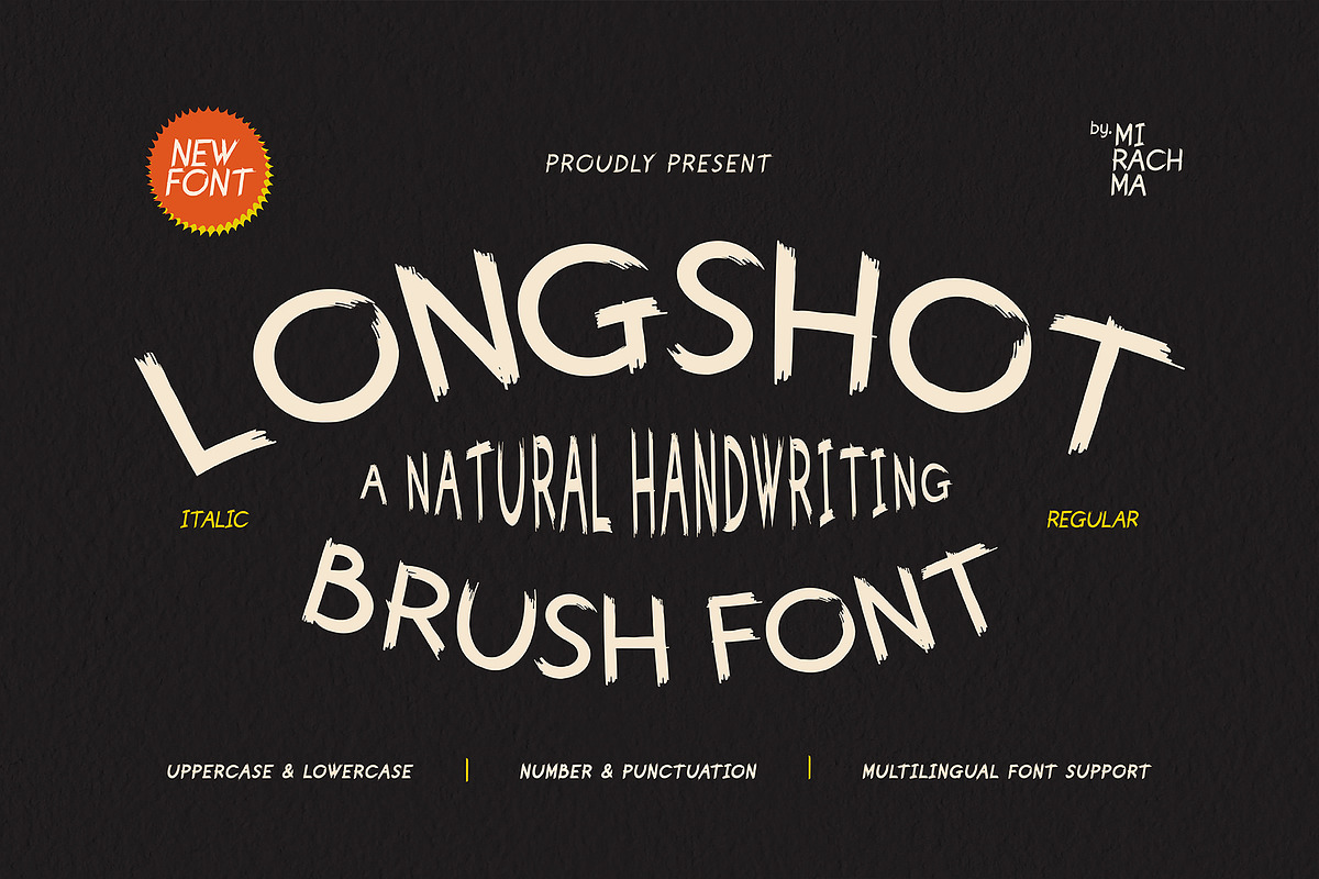 Long Shot - Brush Font, a Sans Serif Font by Mirachma Project (Photo 1 of 10)
