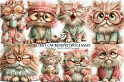Quirky Cat Mom Retro Glasses Clipart, a Seasonal Illustration by Canvas Craft (Thumbnail 1 of 7)