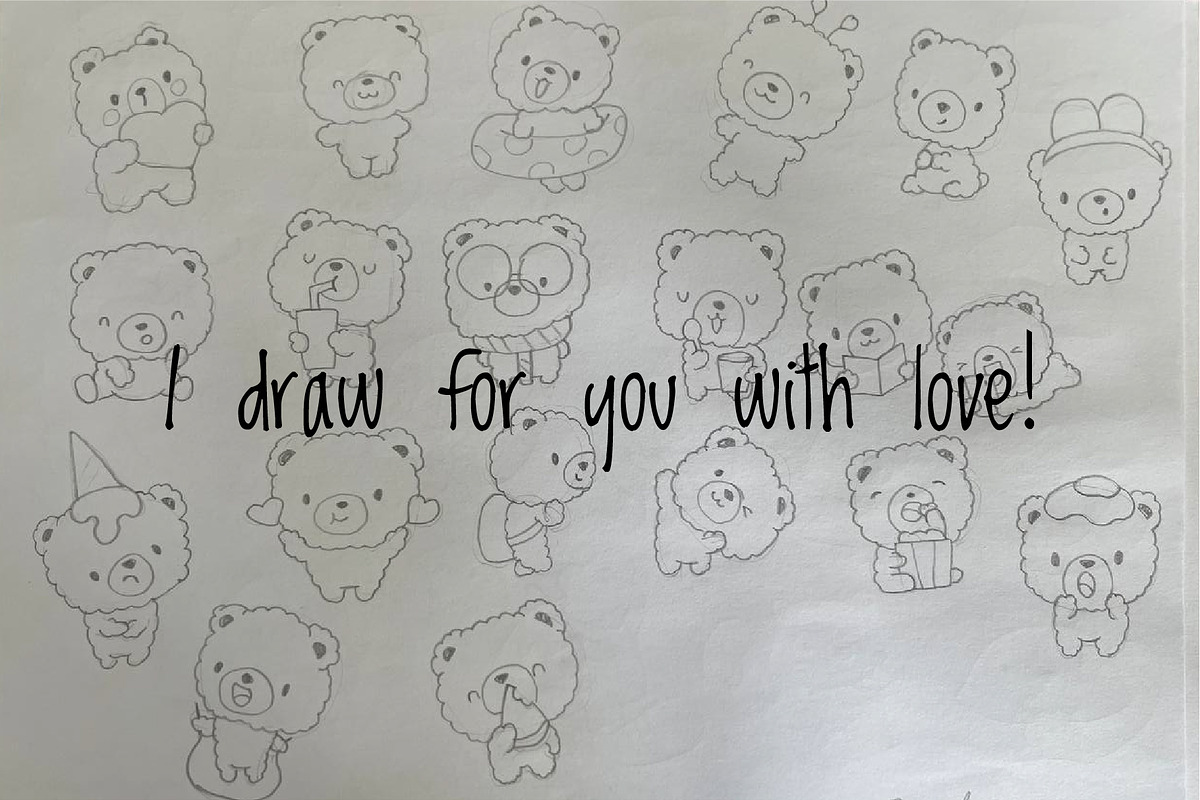 Cute Kawaii Teddy Bear Character, an Animal Illustration by Palau (Photo 9 of 12)